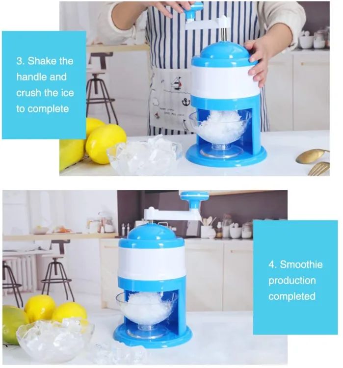 Gola Ganda Maker Ice Crusher Hand Ice Grinder With Stainless Steel Blade Ultra Durablel Suitable For Summer Smoothies And Juice Or For Iced Tea And Coffee