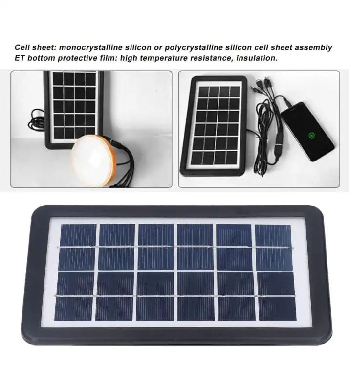 Portable Solar Panel Power Generation GD-10X System Multi Functional Power Supply Small Size Monocrystalline Solar Panel